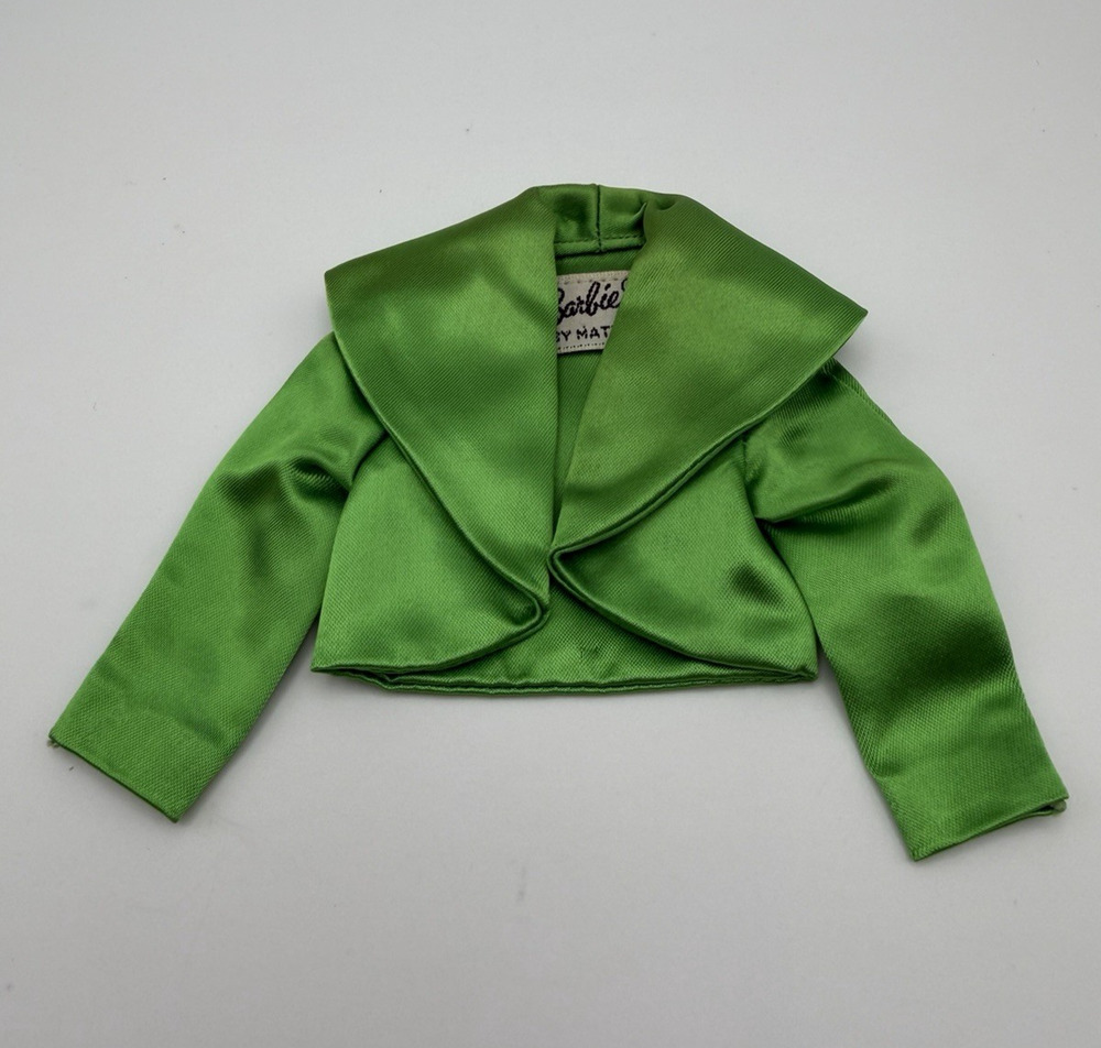 Vintage Barbie Theater Date Green Satin Bolero Jacket Mattel #959